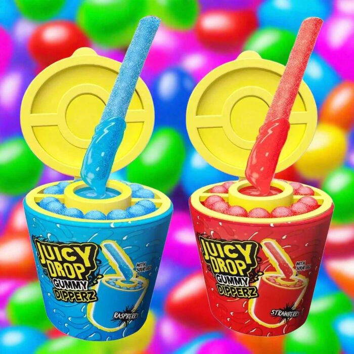 Bazooka Juicy Drop Gummy Dipperz 96g - Image 1