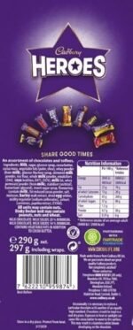 Cadbury Heroes Chocolate Carton, 290 g, Pack of 6 - Image 4