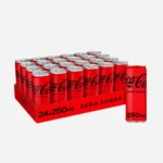 Coca Cola Zero Sugar 24 x 250ml Cans - Image 2