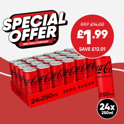 Coca Cola Zero Sugar 24 x 250ml Cans